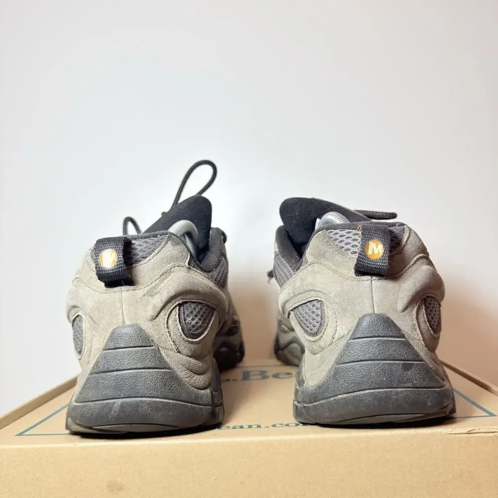 Men's 11.5 Merrell Moab 3 Waterproof Hiking Shoes Brown Gray Beluga Low Top